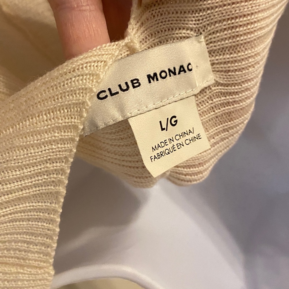 Club Monaco Sweater In Ivory Color - Picture 6 of 7
